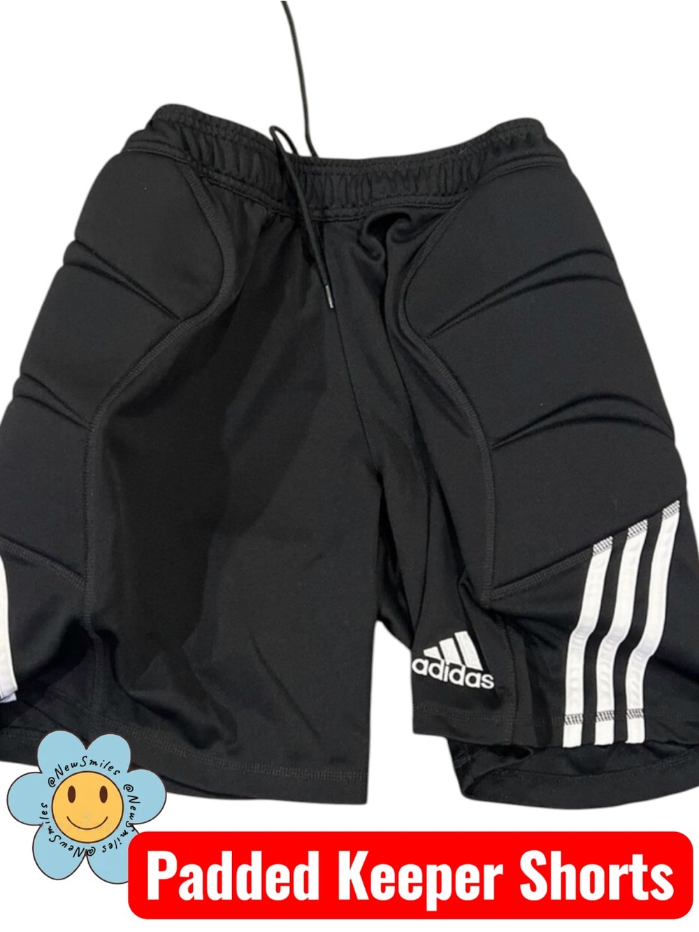 Adidas ~ Mens Padded Keeper Shorts~ Goalkeeper ~ Soccer ~Athletic Tierro ~ Black